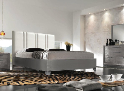 Luxus Set Schlafzimmer Bett Nachttisch Kommode Spiegel Gruppe Garnitur Neu 5tlg.
